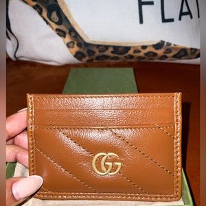Gucci Marmont Card Holder (Brown)